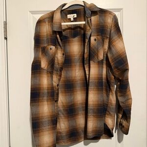 Men's Casual Plaid Shirt Jacket